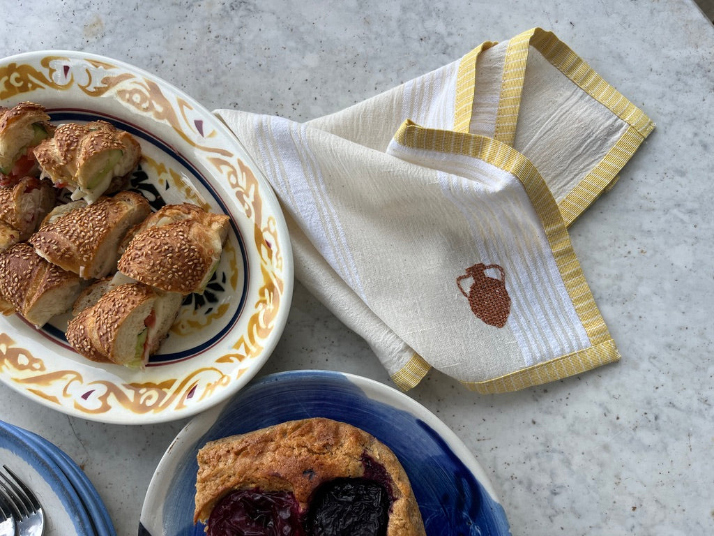 AEGEAN Vintage Linen Napkins | Set of 2