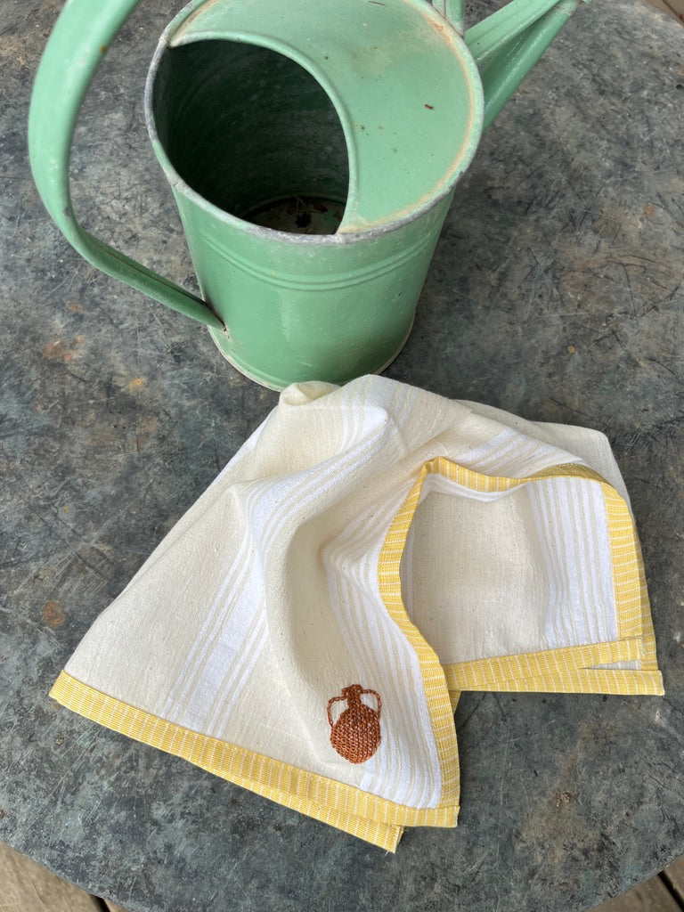 AEGEAN Vintage Linen Napkins | Set of 2