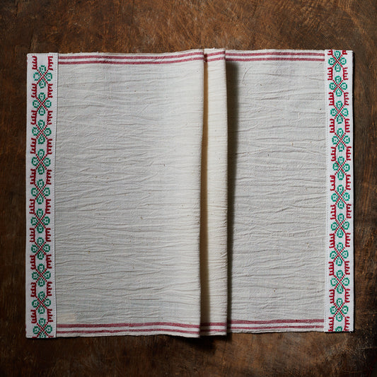 CHIRPY Textured Vintage Linen Placemats | Set of 2