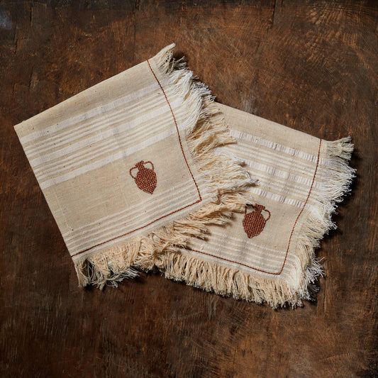 AMPHORA Linen Blend Napkins | Set of 2